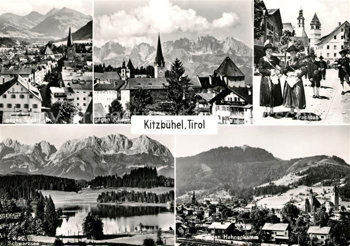 Kitzbuehel Tirol Teilansichten Trachten Schwarzsee Hahnenkamm
