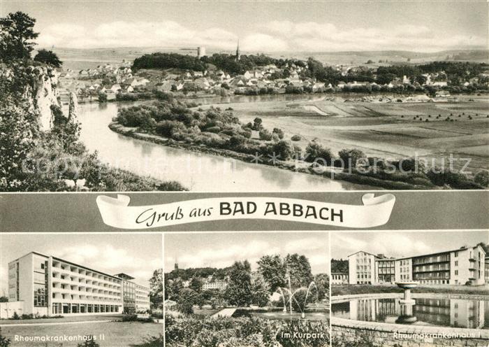 Bad Abbach Panorama Rheumakrankenhaus I und II Kurpark