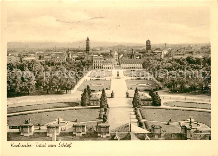 Karlsruhe Baden Total vom Schloss
