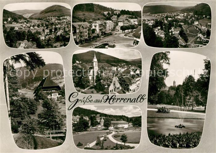 Herrenalb Bad Herrenalb Panorama Teilansichten Kurpark