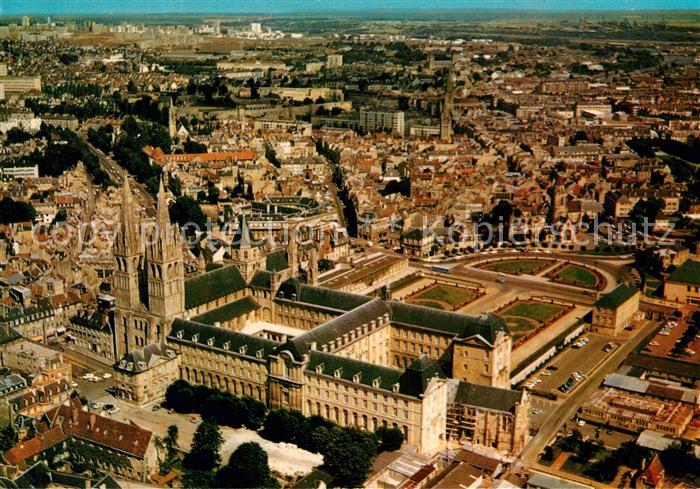 Caen Vue aerienne Abbaye aux Hommes Eglise S