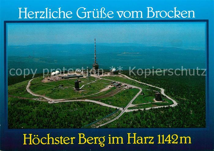 Harz Region Brocken Fliegeraufnahme
