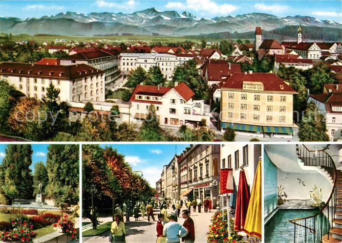 Bad Woerishofen Kuranstalt Sebastianeum und Kneipp Denkmal