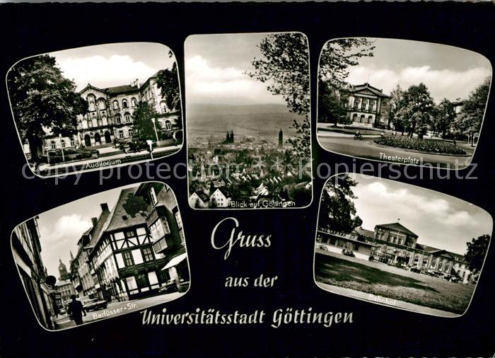 Goettingen Niedersachsen Auditorium Stadtblick Theaterplatz Barfuesserstrasse Ba
