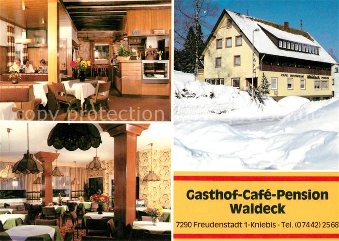 Kniebis Freudenstadt Gasthof Cafe Pension Waldeck im Winter