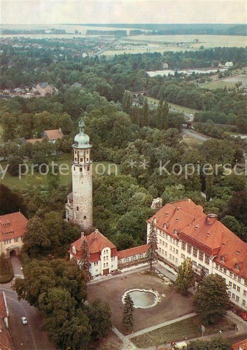 Arnstadt Ilm Schlossruine Neideck und Neues Palais Luftbildserie der Interflug