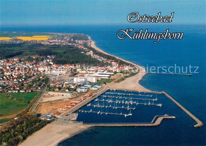 Kuehlungsborn Ostseebad Yachthafen Seebruecke Fliegeraufnahme