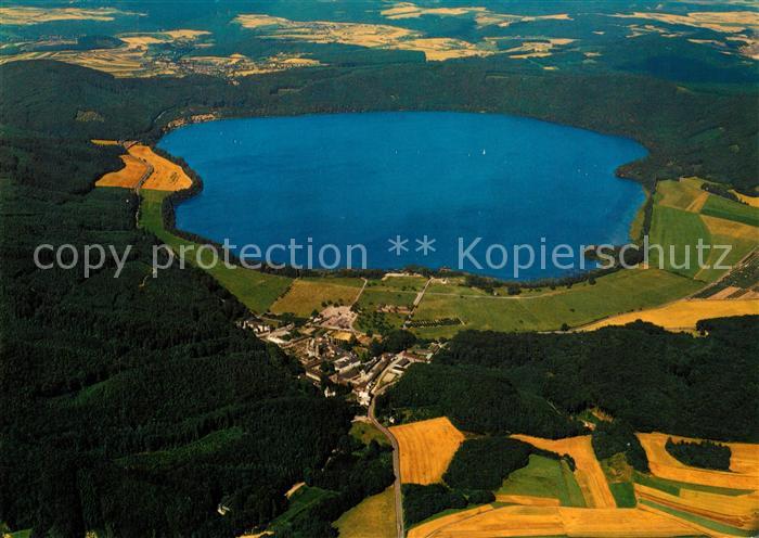 Maria Laach Glees Abtei Laacher See Fliegeraufnahme