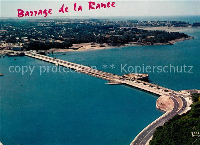 Saint-Malo 35 Barrage de la Rance Usine maremotrice vue aérienne