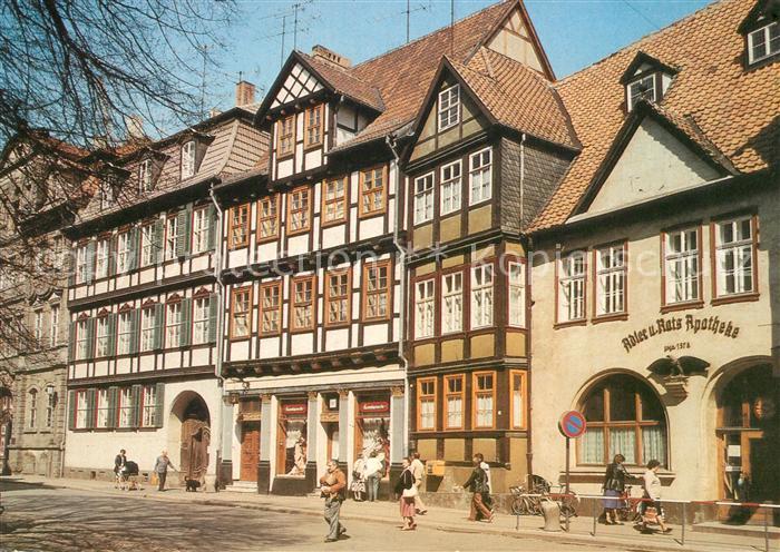 Quedlinburg Harz Kornmarkt Fachwerkhaeuser