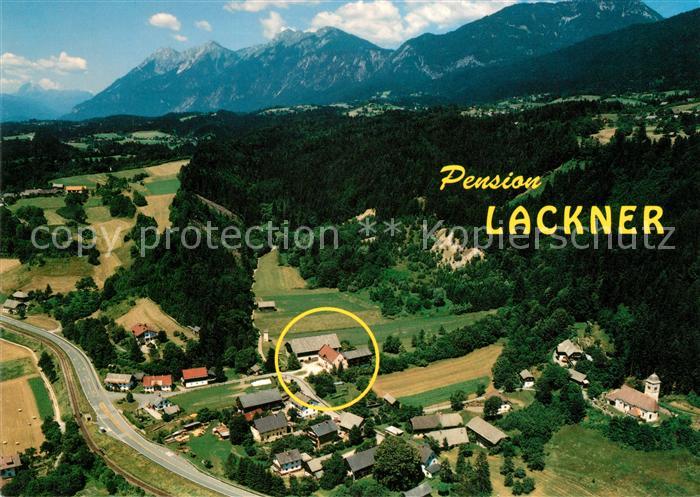 Noetsch Gailtal Pension Lackner Alpen Fliegeraufnahme