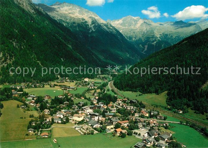 Mallnitz Kaernten Blick gegen Seebachtal und Ankogelgruppe Fliegeraufnahme