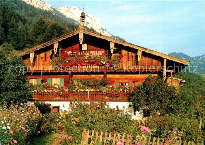 Ebbs Hinterkaiserhof im Kaisertal Naturschutzgebiet Wilder Kaiser