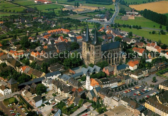 Xanten Dom Archaeologischer Park Fliegeraufnahme