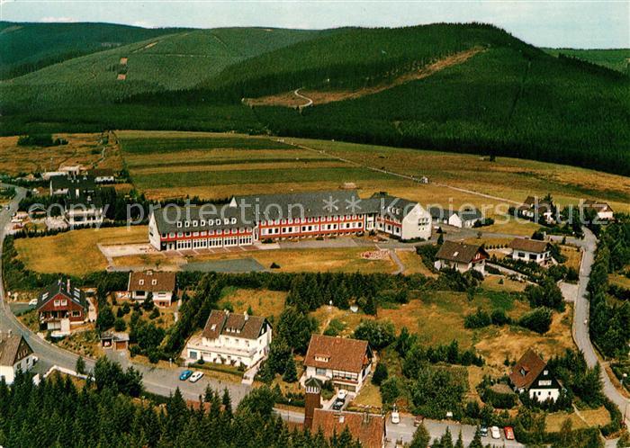 Schulenberg Oberharz Bundesbahn Kinderheim Ferienwohnungen Fliegeraufnahme