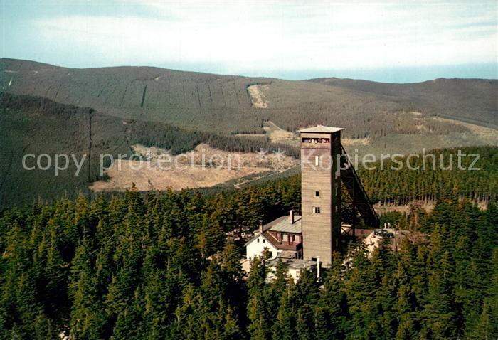 Braunlage Wurmbergschanze mit Aussichtsturm Fliegeraufnahme