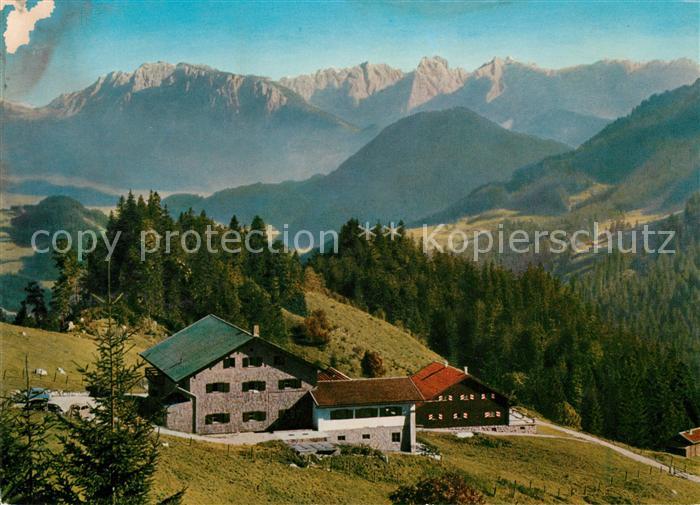 Sudelfeld Siemenshaeuser Blick zum Wilden Kaiser Kaisergebirge