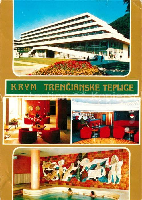 Trencianske Teplice Liecebny dom Krym Hala Bar Termalny bazen