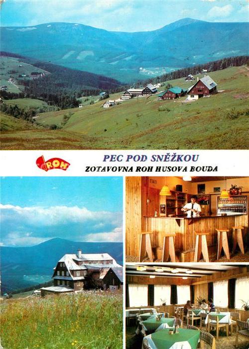Pec pod Snezkou Zotavovna ROH Husova bouda Bergbaude Landschaftspanorama