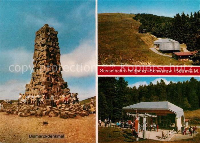 Feldberg Schwarzwald Bismarckdenkmal Sesselbahn