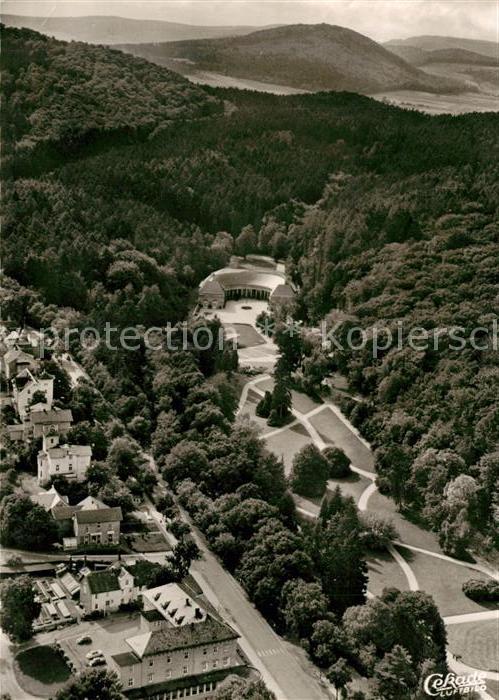 Bad Wildungen Kurpark und Wandelhalle Fliegeraufnahme