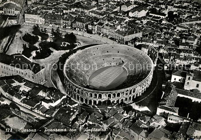 Verona Veneto Panorama Anfiteatro Amphitheater Fliegeraufnahme