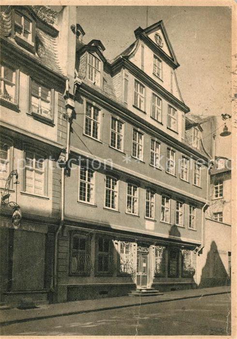 Frankfurt Main Goethehaus am Grossen Hirschgraben 16. Jhdt.