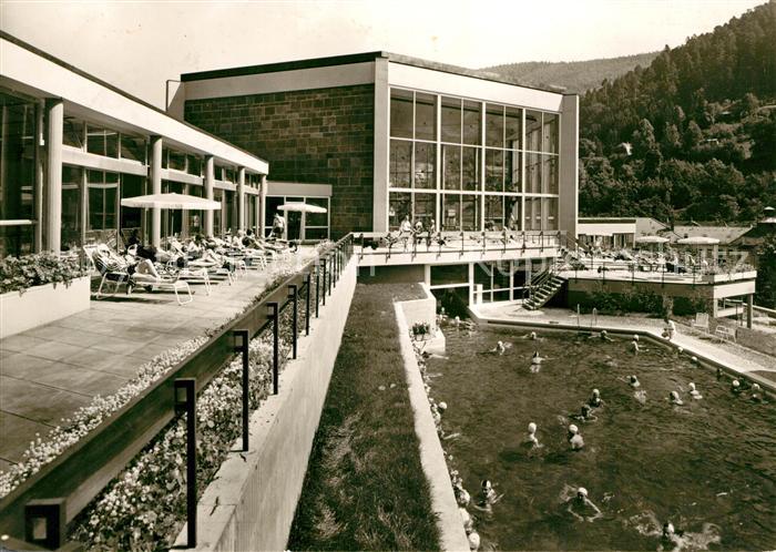 Bad Wildbad Thermal Bewegungsbad Freibad Liegehalle