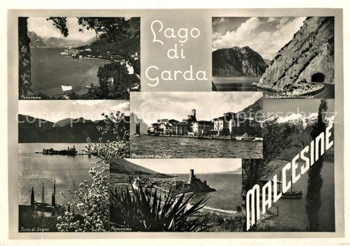 Malcesine Lago di Garda Panorama Isola di Sogno Strada Gardesana Orientale Garda