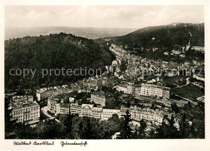 Karlsbad Eger Stadtpanorama
