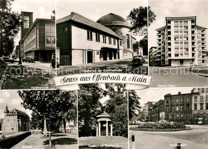 Offenbach Main Kaiserstrasse Theater Schloss Pavillon Stadtpark Schillerplatz Yp