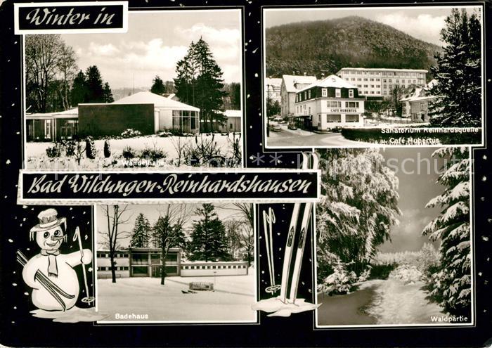 Reinhardshausen Wandelhalle Badehaus Sanatorium Reinhardsquelle Cafe Hubertus Wa