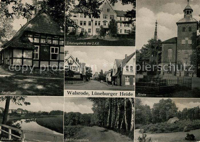 Walsrode Lueneburger Heide Forsthaus Erholungsheim der DAG Kirche Haupstrasse Bo