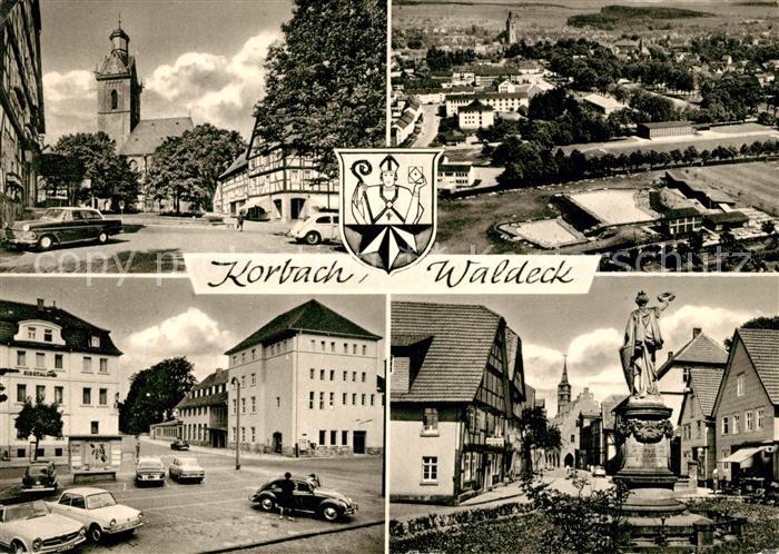 Korbach Kirche Platz Denkmal Fliegeraufnahme