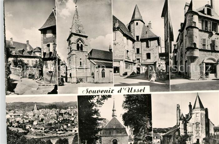 Ussel Correze Vieille Rue Eglise Tour des Gregoire Maison a Tourelle Notre Dame