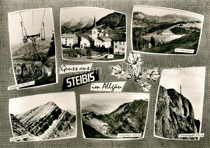 Steibis Imbergbahn Ort Haedrichgebiet Hochgrat Gipfel Staufnerhaus