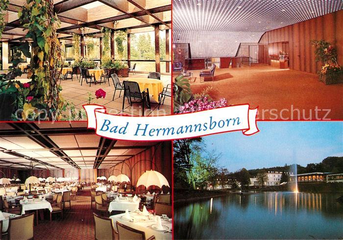 Bad Driburg Bad Hermannsborn Kurklinik der BEK Speisesaal Foyer Weiher