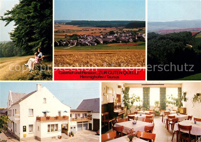 Himmighofen Gasthaus Pension Zur guten Quelle Gaststube Panorama