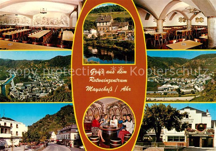 Mayschoss Rotweinzentrum Gastraeume Ahrpartie Fliegeraufnahme Panorama