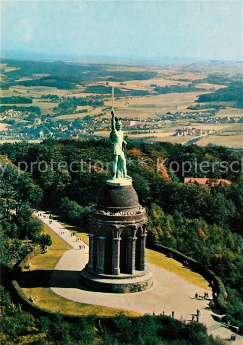 Teutoburgerwald Herrmannsdenkmal Fliegeraufnahme