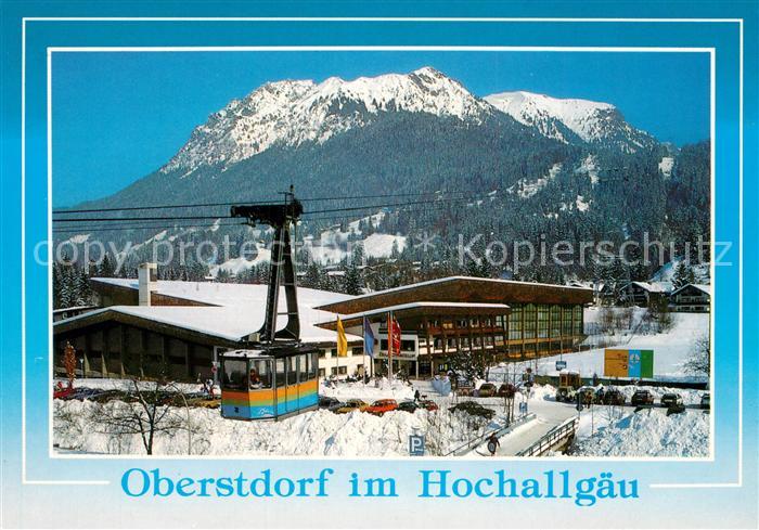 Oberstdorf Eislaufzentrum mit Nebelhornbahn und Rubihorn