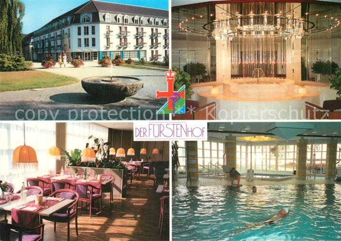 Bad Pyrmont Der Fuerstenhof Gastraum Hallenbad Foyer