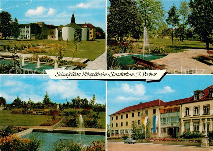 Bad Schoenborn Schwefelbad Mingolsheim Sanatorium St Rochus Park