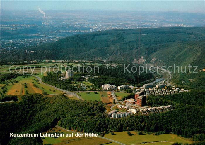 Lahnstein Kurzentrum Lahnstein auf der Hoehe Fliegeraufnahme
