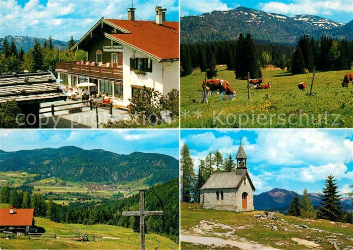 Reit Winkl Alpengasthof Hindenburghuette Panorama Kapelle