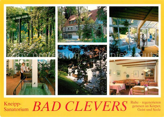 Groenenbach Bad Kneipp Sanatorium Bad Clevers Teilansichten Wassertreten Gaststu