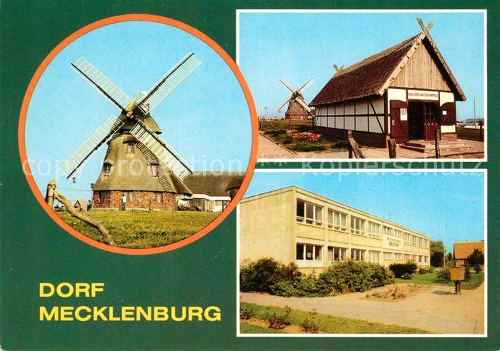 Dorf Mecklenburg Gaststaette Mecklenburger Muehle Galerie Betriebsschule Erich T