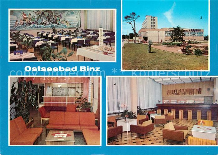 Binz Ruegen FDGB Urlauberrestaurant Ruegen Kl Speisesaal Bar FDGB Erholungsheim