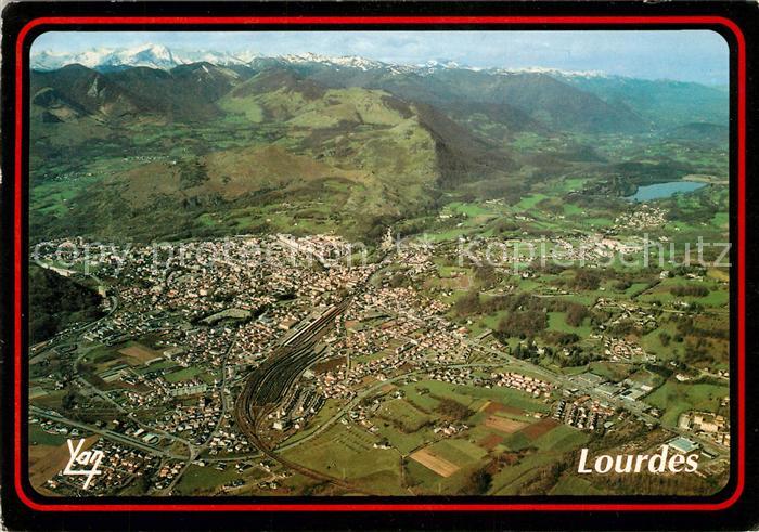Lourdes Hautes Pyrenees Fliegeraufnahme