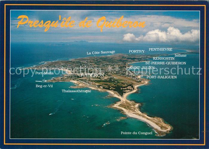 Presqu Ile de Quiberon Vue aerienne